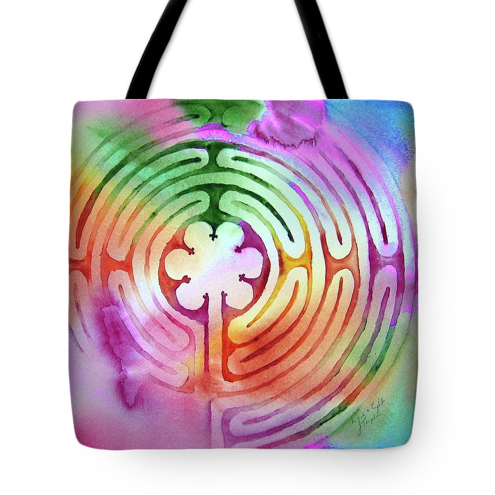 Raninbow Labyrinth Watercolour  - Tote Bag