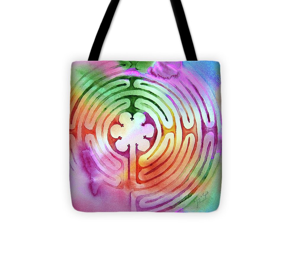 Raninbow Labyrinth Watercolour  - Tote Bag